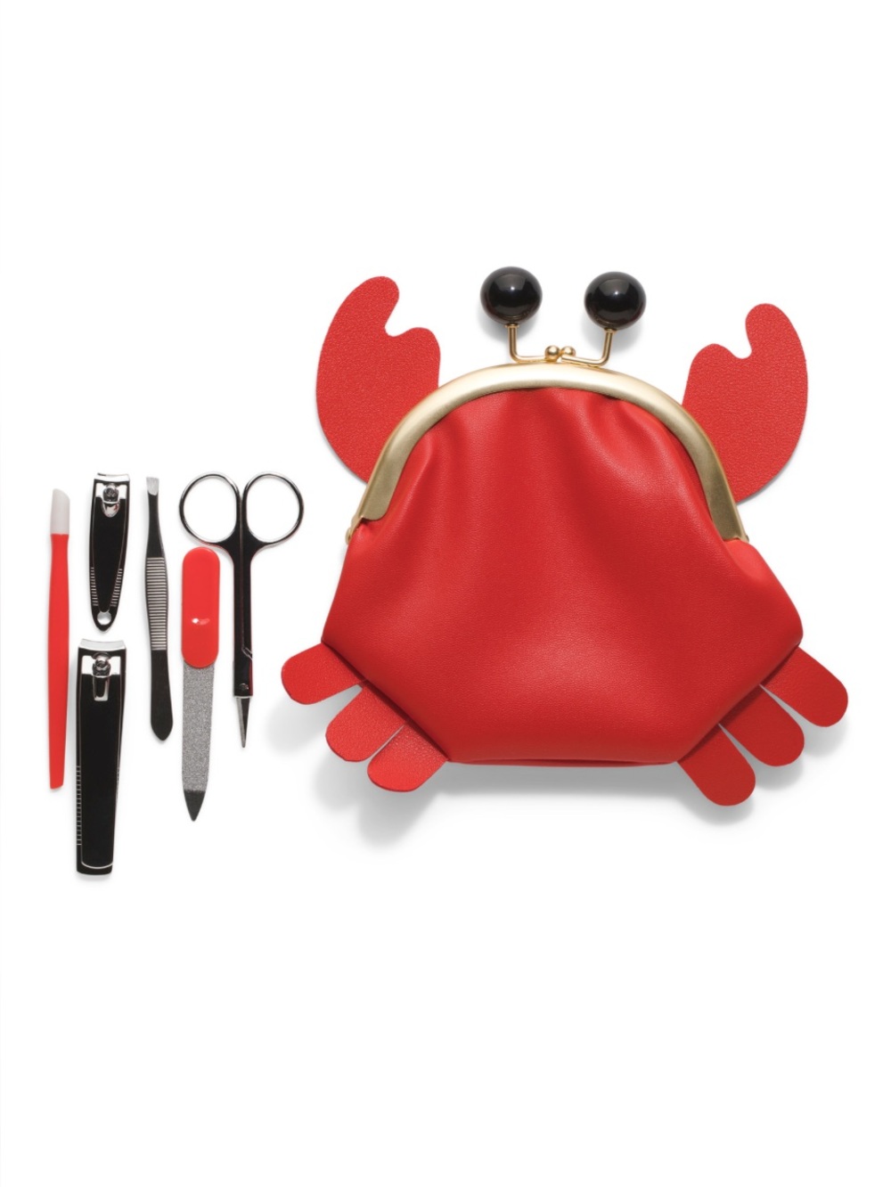 NWT Red Crab Nail Care Set